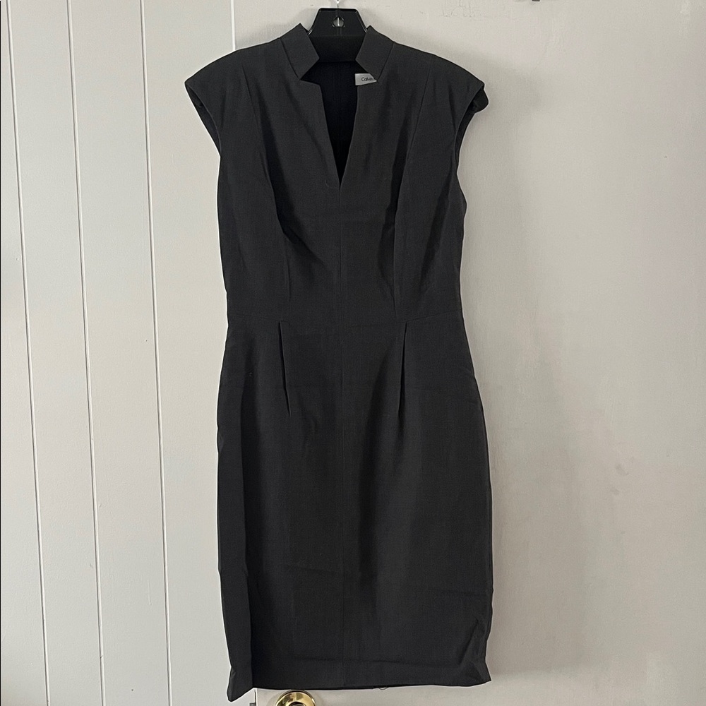 Calvin Klein Dark Gray Midi Dress